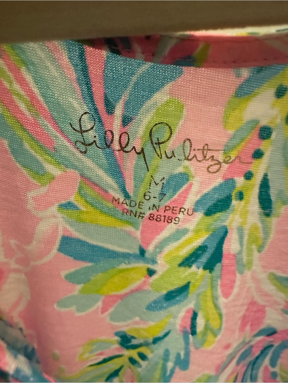 Lilly Pulitzer Girls Mini Sundari Romper in Unicorn of the Sea - Picture 7 of 7